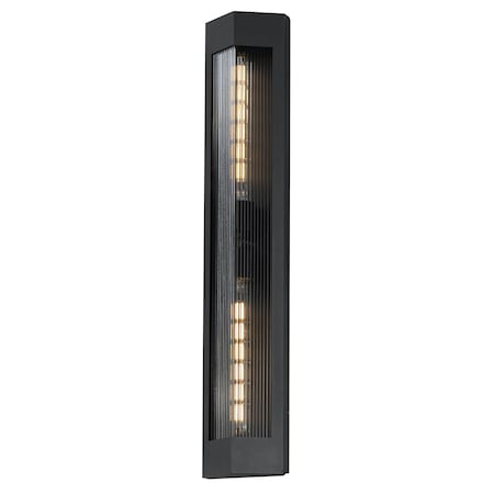 Maxim Lighting Triform 32'' Outdoor Wall Sconce, Black/Antique Brass 30763CRBKAB